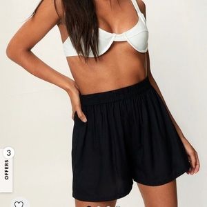 Basic Viscose Cover Up Shorts